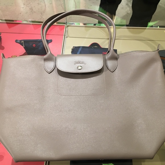 LONGCHAMP LE PLIAGE CITY BAG & WALLET TAUPE BEIGE LIMITED ED NWT - Picture 5 of 15